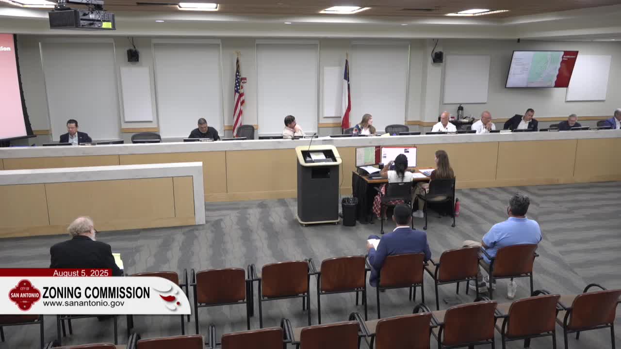 San Antonio Zoning Commission Approves Agenda and Bids Farewell to Commissioner Watson