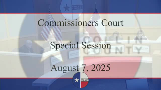 Collin County Commissioners Discuss Annual Budget and Tax Increase Concerns