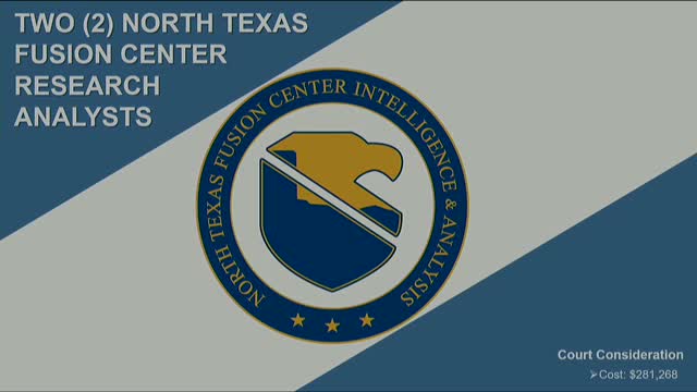 Collin County Leaders Discuss Funding Priorities for Local Fusion Center Amid Budget Cuts