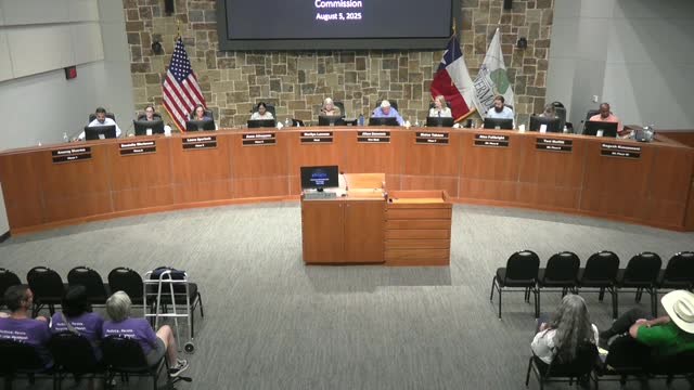 Claire Harris Advocates for Open Spaces and Trees in Flower Mound Meeting