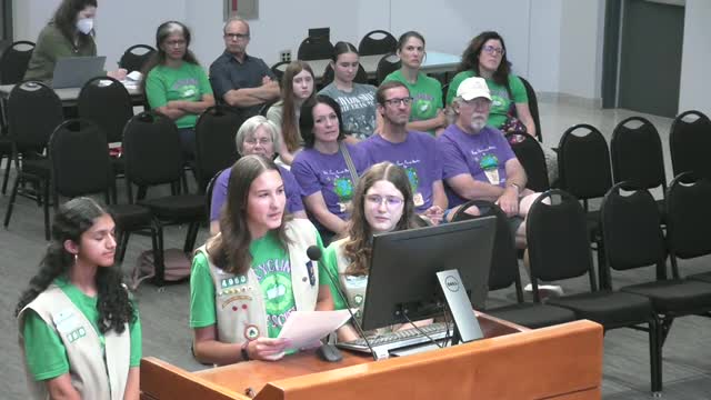 Flower Mound Honors Girl Scouts for Environmental Stewardship and Battery Recycling Efforts