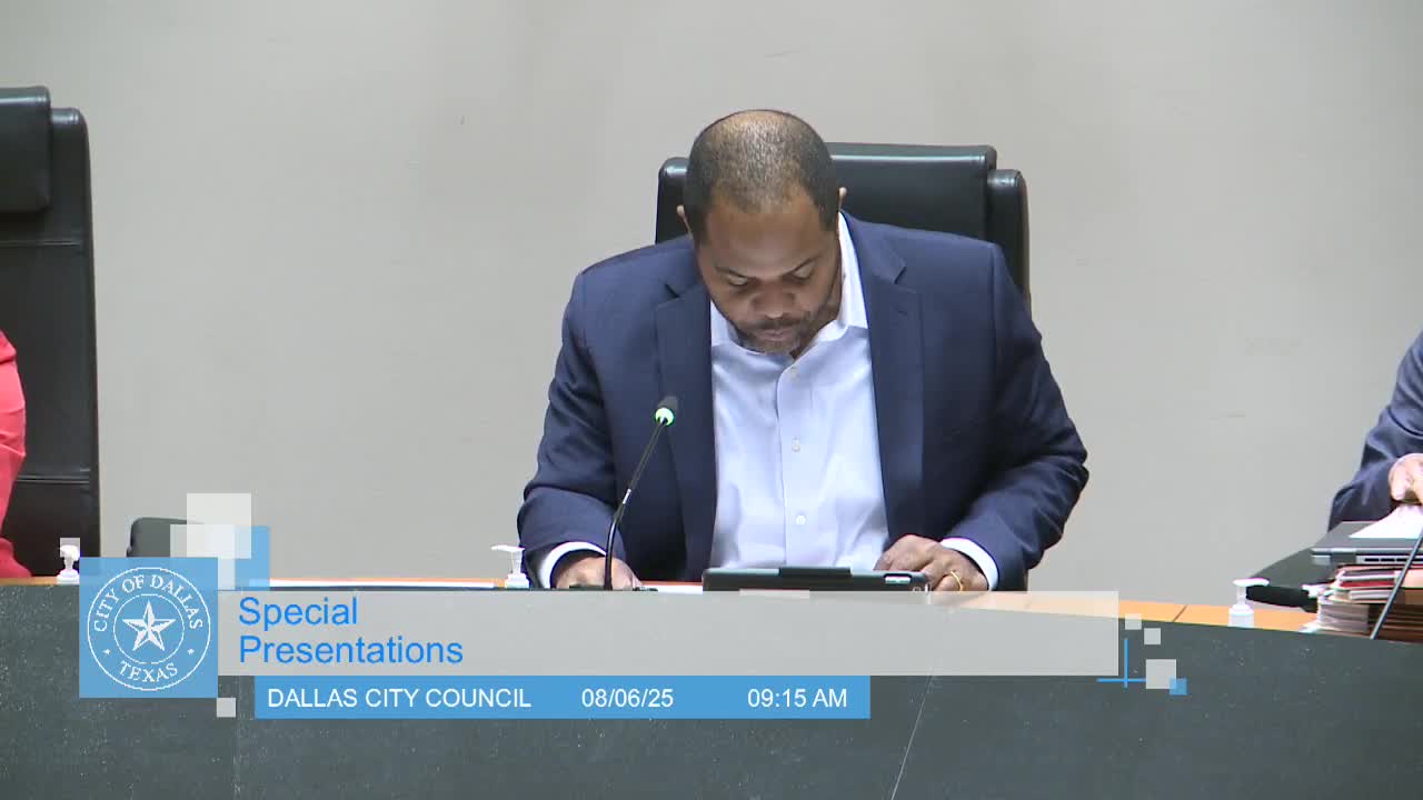 Dallas City Council Recognizes Interns and Announces New Pedestrian Safety Measures