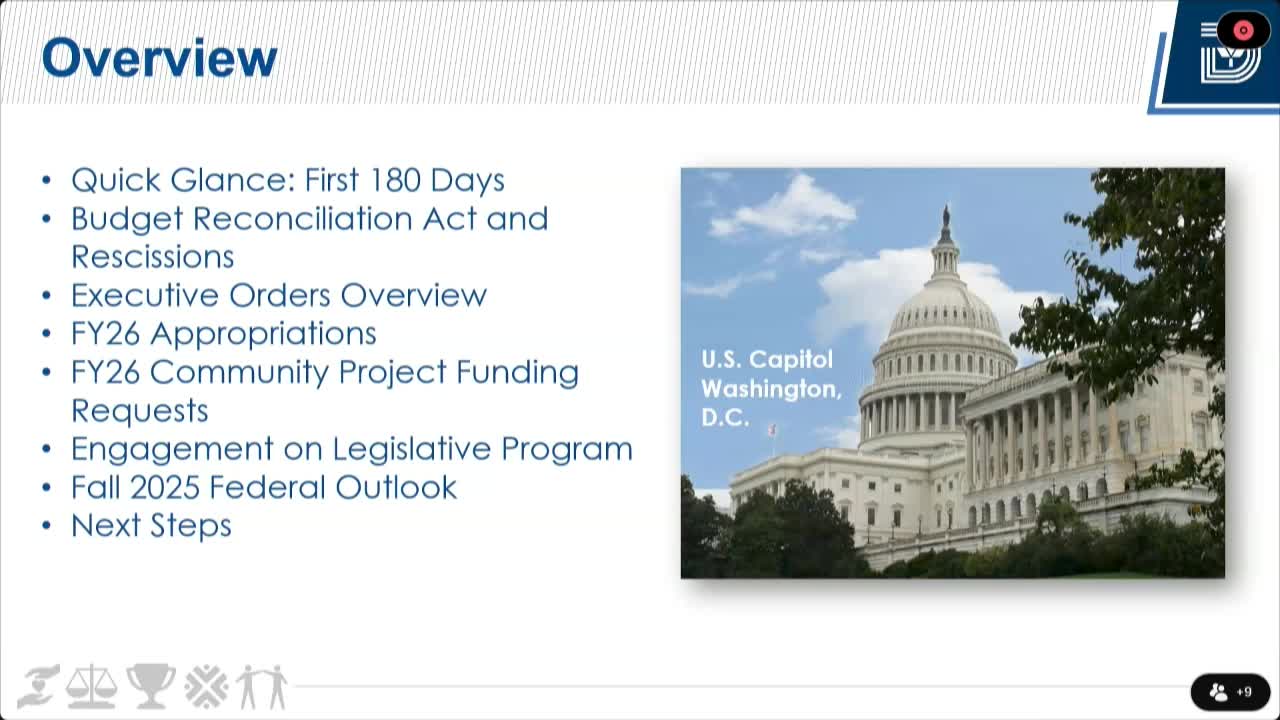 Dallas City Advocates for Federal Funding Amid Legislative Changes and Appropriations Process