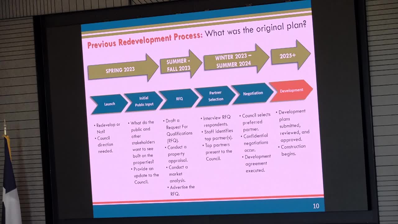 McKinney City Council evaluates redevelopment strategy for former city hall and development sites