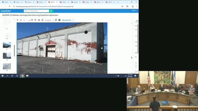 Historic District Review Addresses Water Damage Impacting Building's Masonry