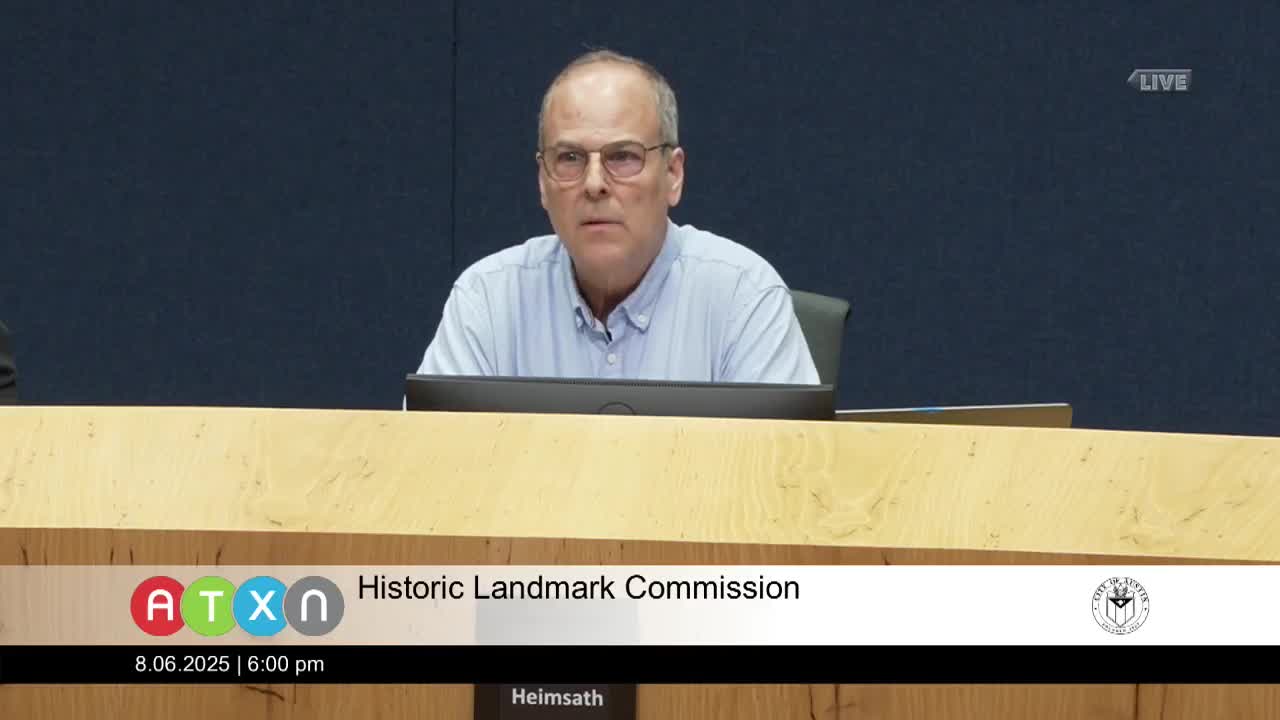 Historic Landmark Commission Approves Zoning Changes for 1701 San Gabriel Street