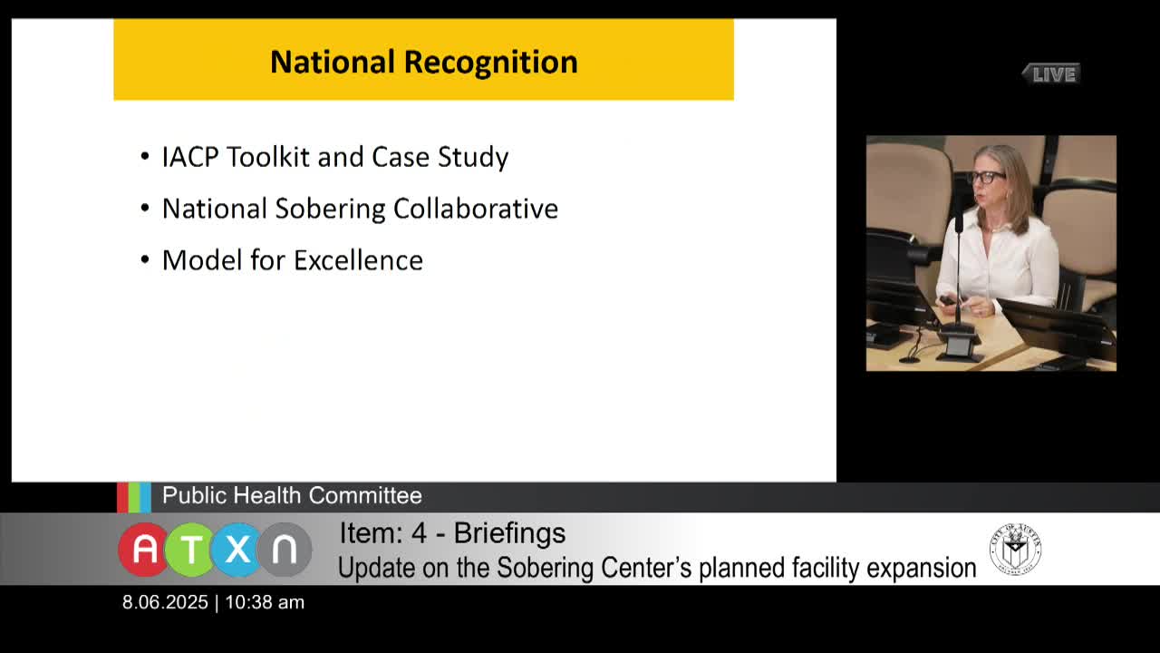 Austin Sobering Center recognized as national model for EMS collaboration and patient care