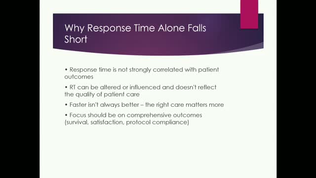 EMS Expert Advocates for Patient Outcomes Over Traditional Response Time Metrics