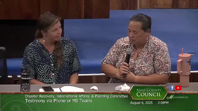 Community Leaders Discuss Land Trust Initiatives Post-Maui Wildfires