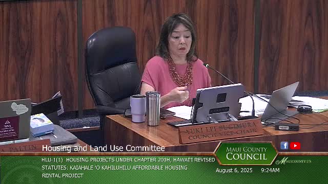 Council Member Sugimura discusses mixed use plans for Kahaneui Civic Center