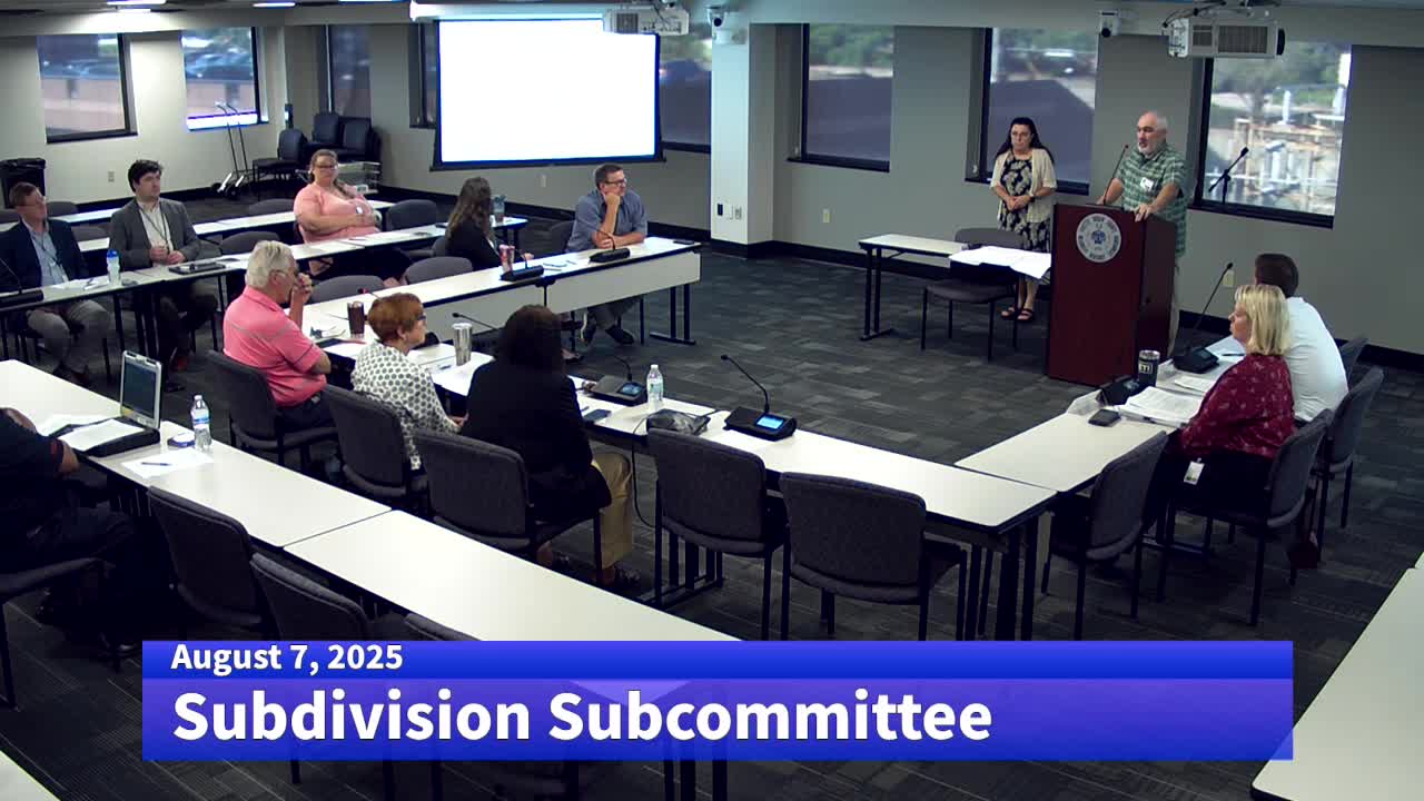 Planning Committee Reviews Access and Green Space for Residential Development