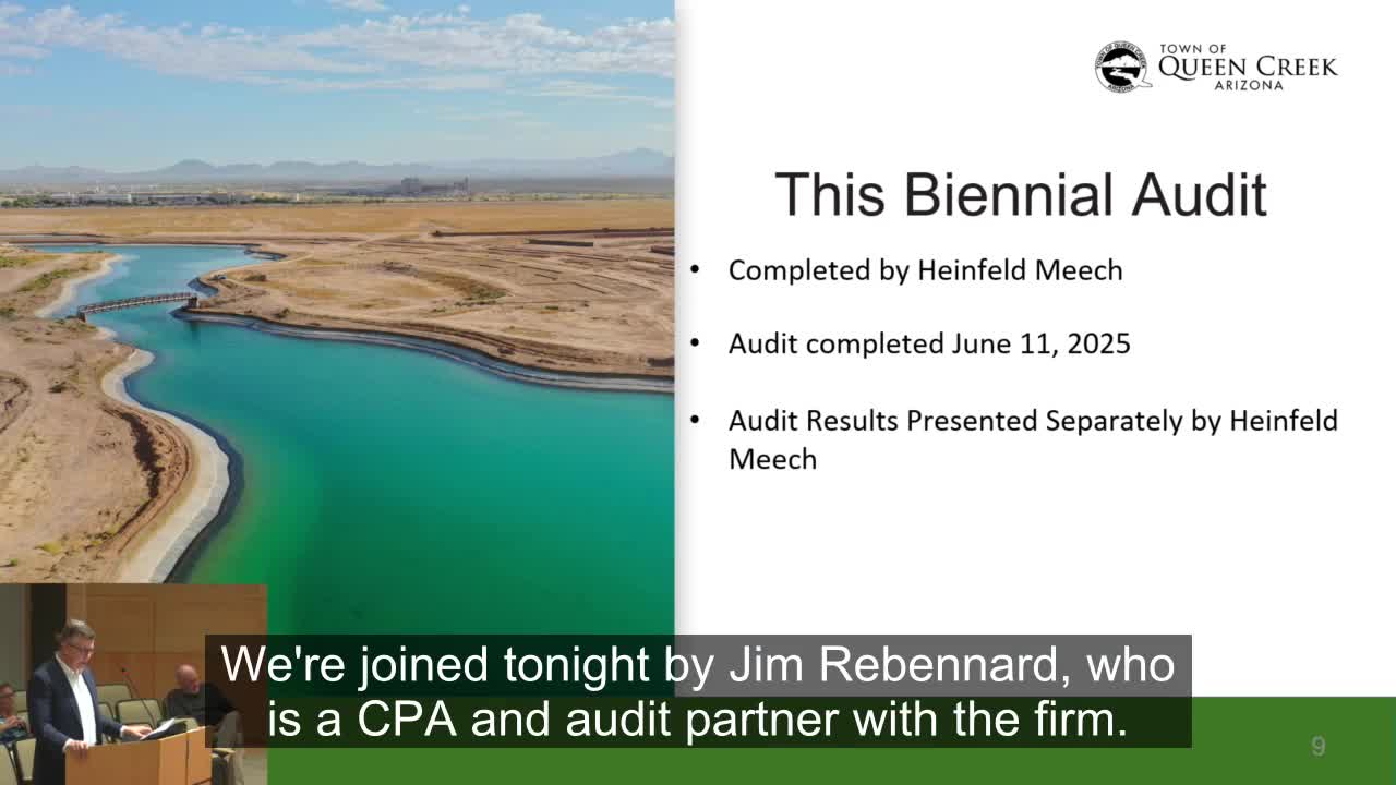 Audit Partner Jim Revenar Presents Town's Impact Fee Audit Report