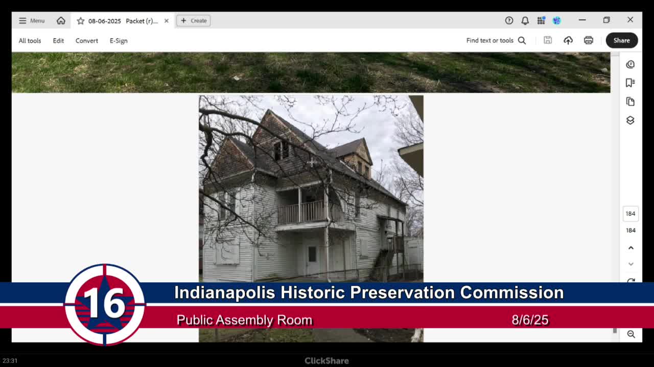 Historic Commission Reviews Architectural Modifications at Victorian Property
