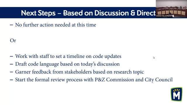 Council Plans Next Steps for Planning and Zoning with Community Feedback