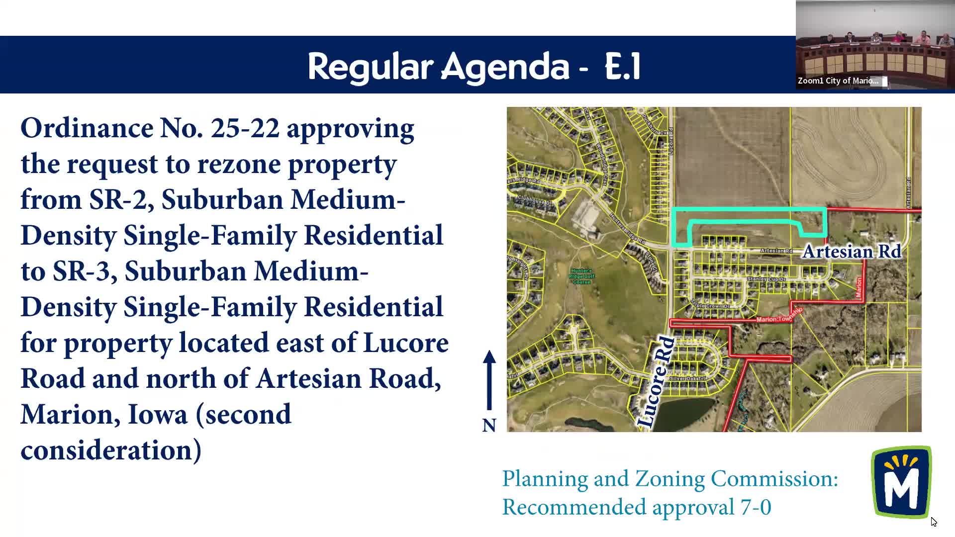 City Council Approves Rezone to SR 3 for North Artesian Road Development