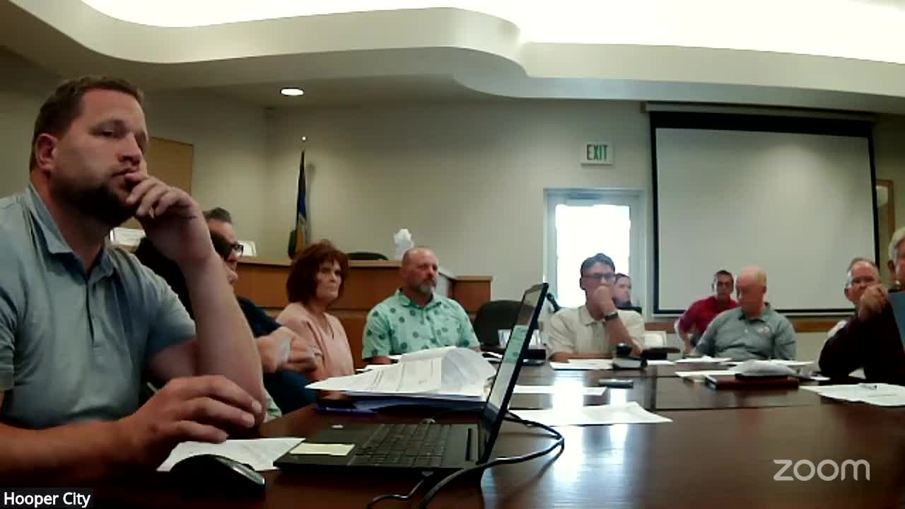 Hooper Officials Discuss Population Growth's Impact on Sales Tax Revenue