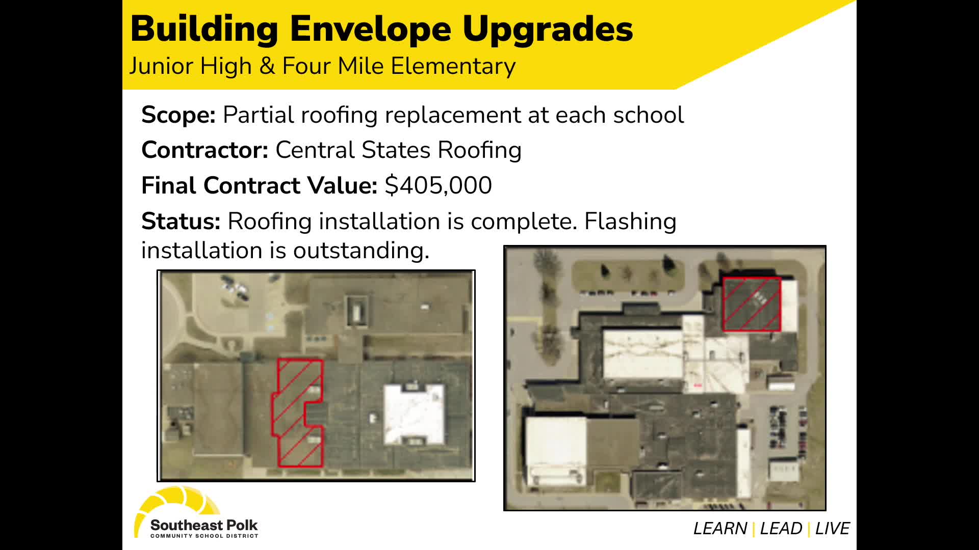 Four Mile Schools Complete Major Upgrades Including Roofing and Tennis Court Resurfacing
