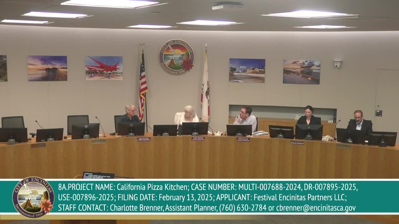 Planning Commission Approves Motion for New Pizza Kitchen Opening