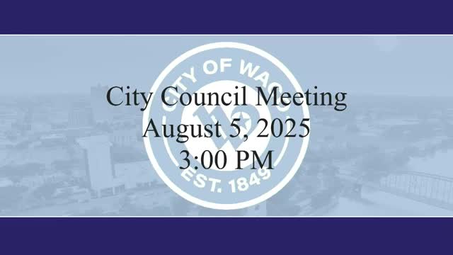 Waco City Council Celebrates Infrastructure Team and Introduces New Staff Members
