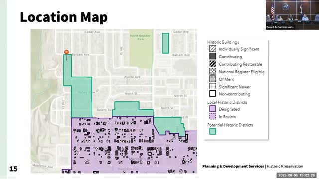 Boulder Landmarks Board Reviews Potential Historic District Eligibility Amid Demolitions