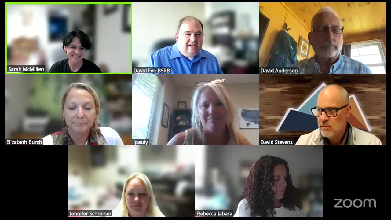 BSRB Welcomes New Member Elizabeth Birch During Remote Meeting