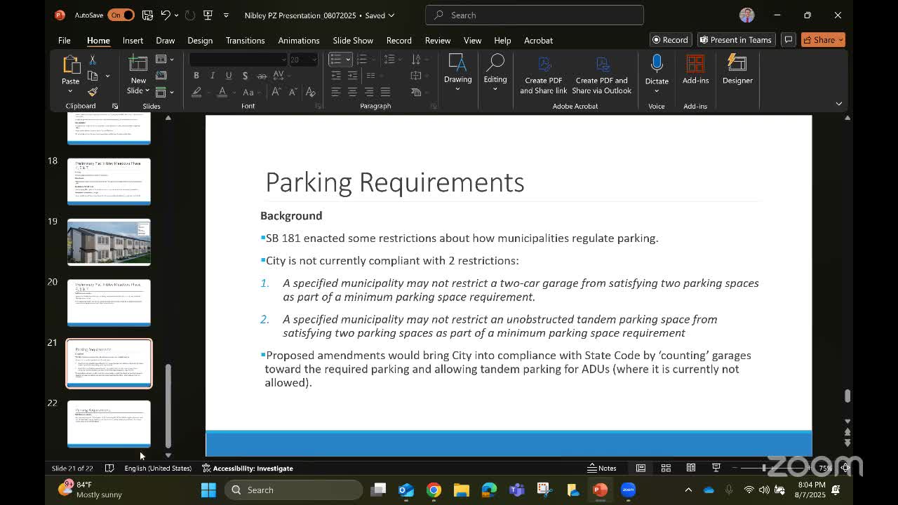 City Council Explores ADU Parking Code Revisions for State Compliance