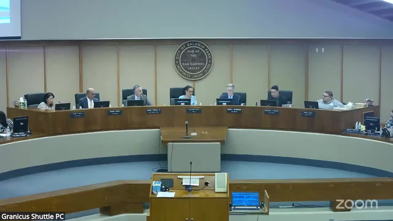 Baldwin Park Council Addresses Community Cleanliness and School Year Readiness