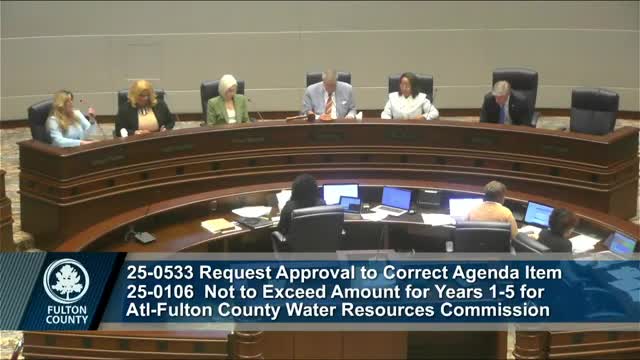 Atlanta Water Resource Commission clarifies profitable bid process for new contract