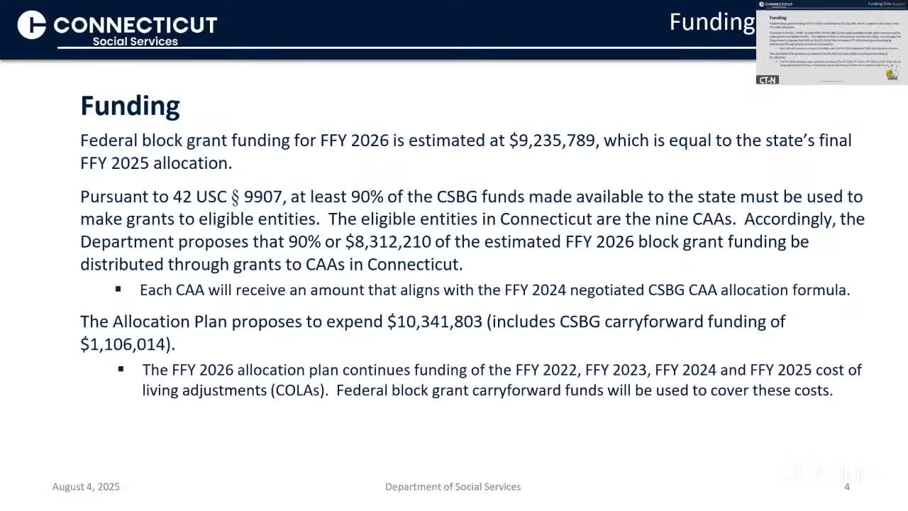 Connecticut Proposes $10M Allocation Plan for Community Action Agencies and Social Services