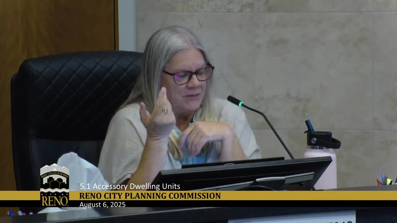 Sparks City Council reviews ADUs parking codes and short term rental regulations
