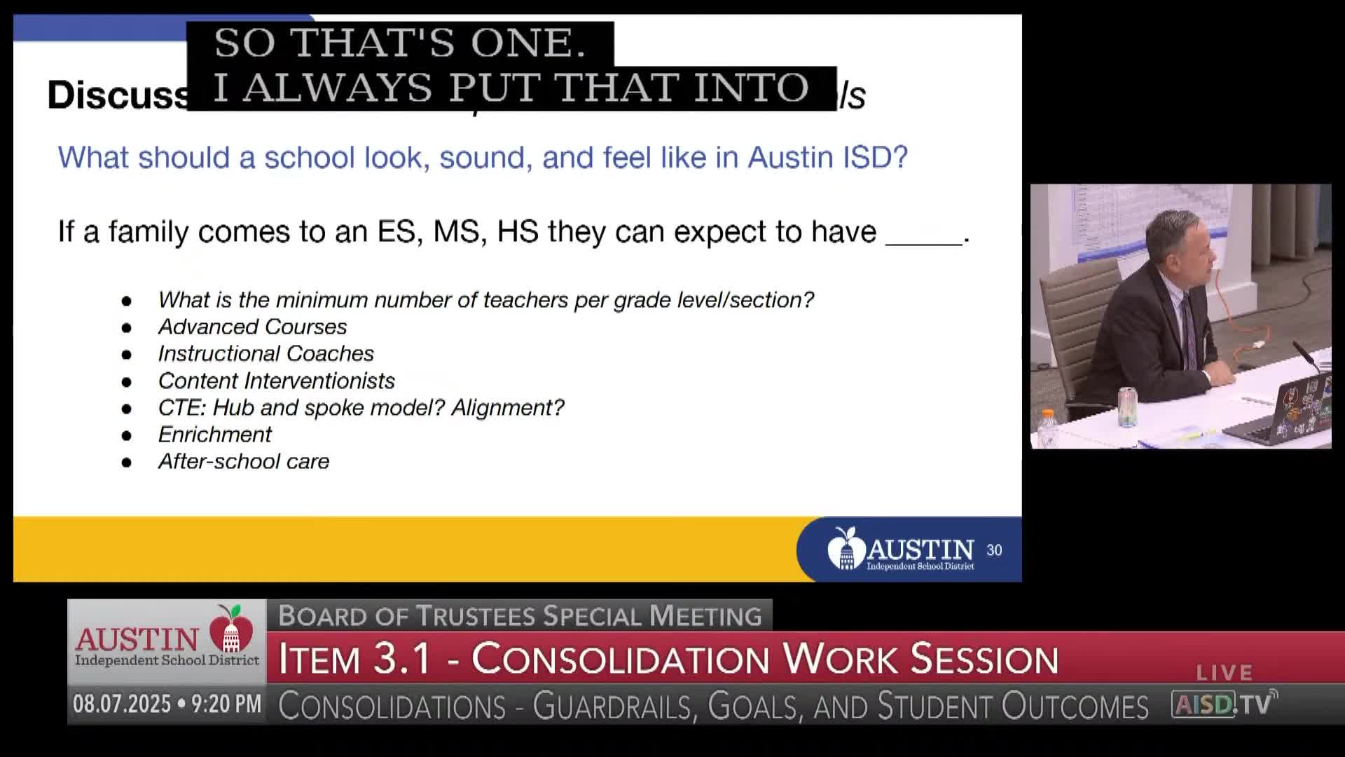 Austin ISD trustees discuss funding priorities for early literacy and specialized programs