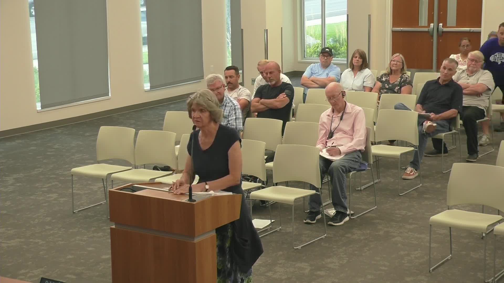 Blake Wade raises community concerns on fire protection and rec center access