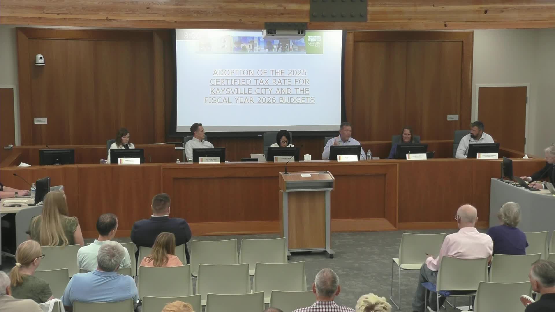 Kaysville Council Discusses Budget Challenges and Future Gym Construction Plans