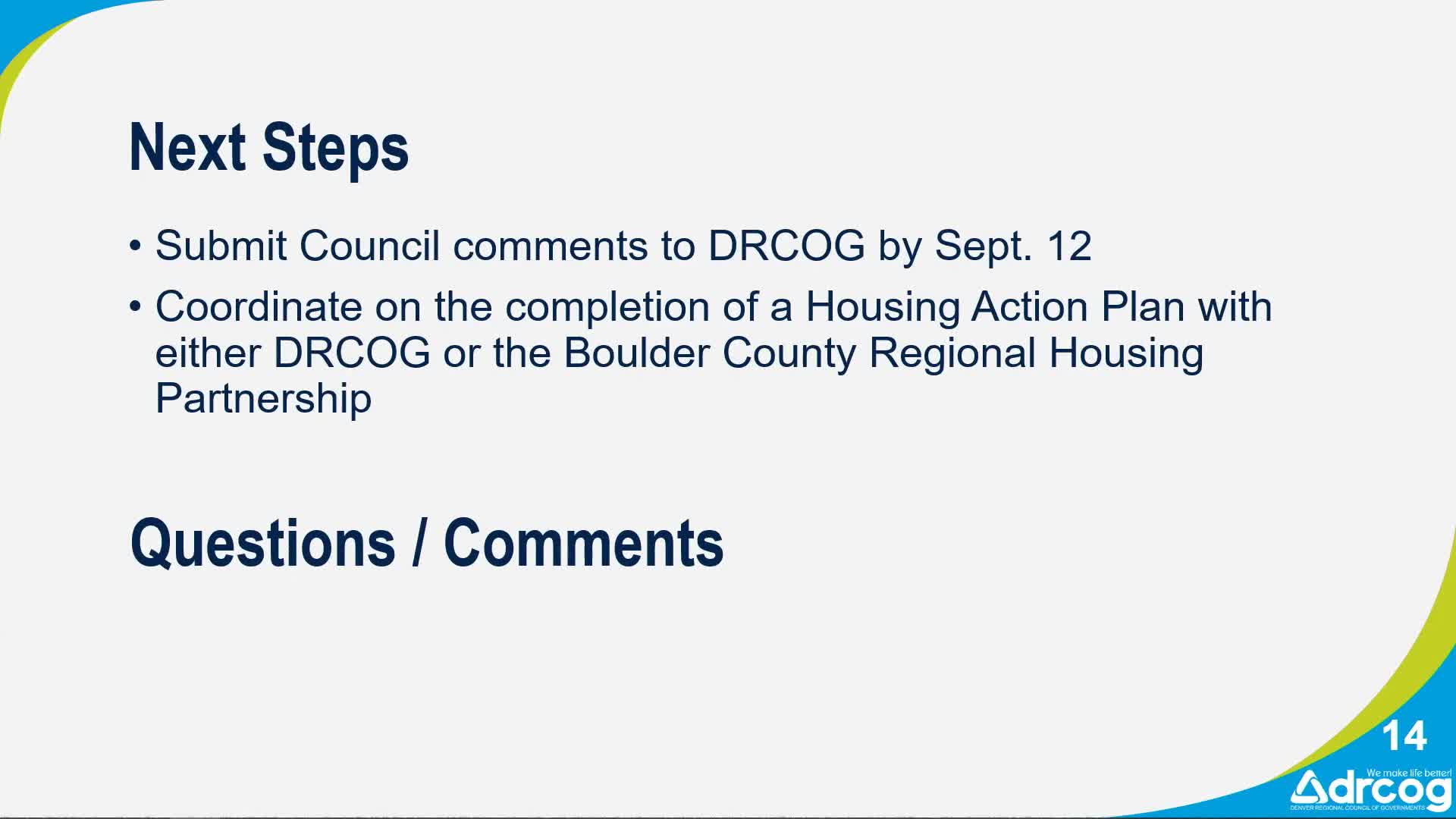 Council Discusses Equity and Climate Analysis in Doctor Cog's Housing Report