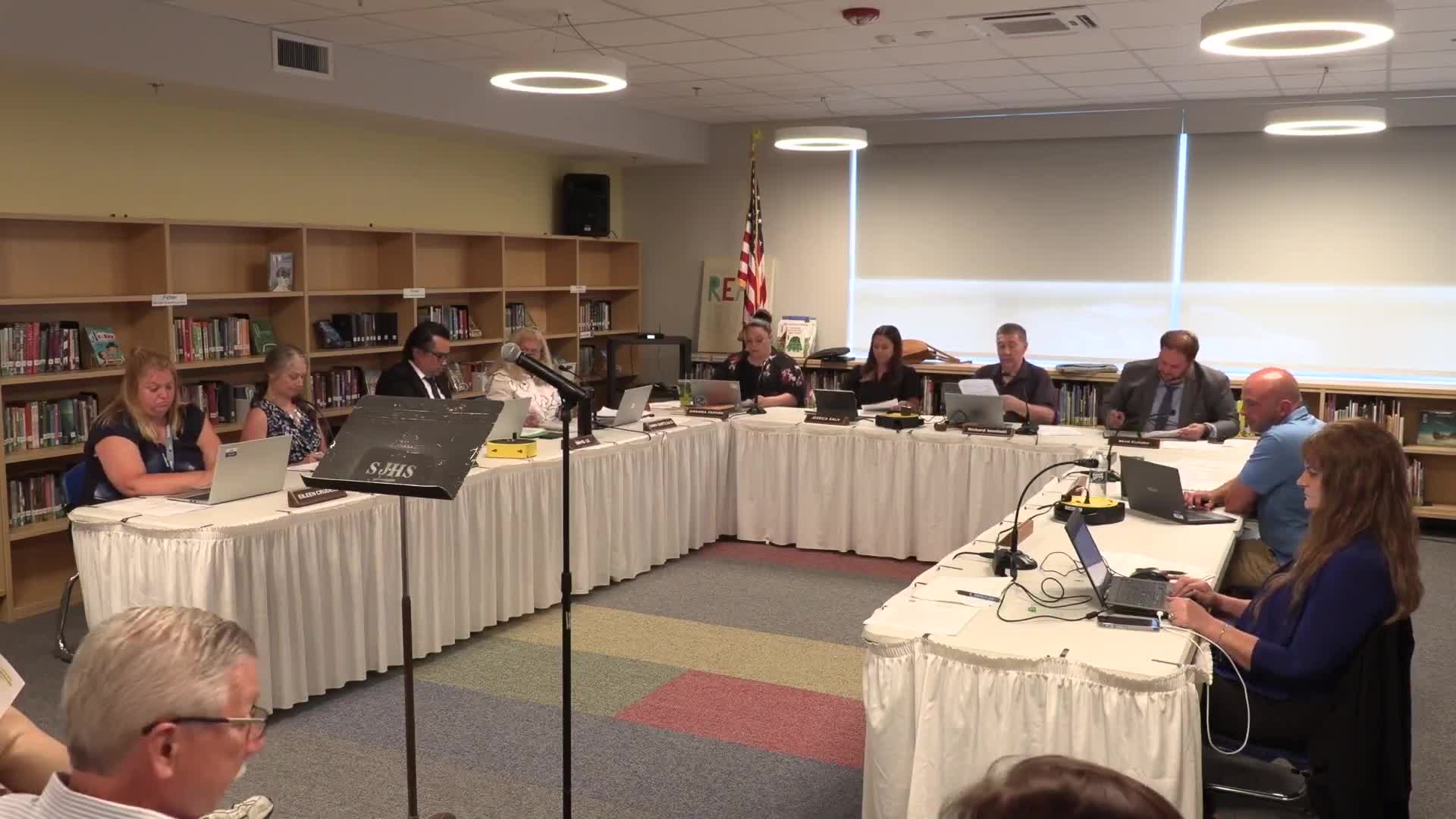 Committee approves SHS emergency construction items: culinary nearly done, ISE wall rework funded from alternate, SLAM and Colliers invoices cleared