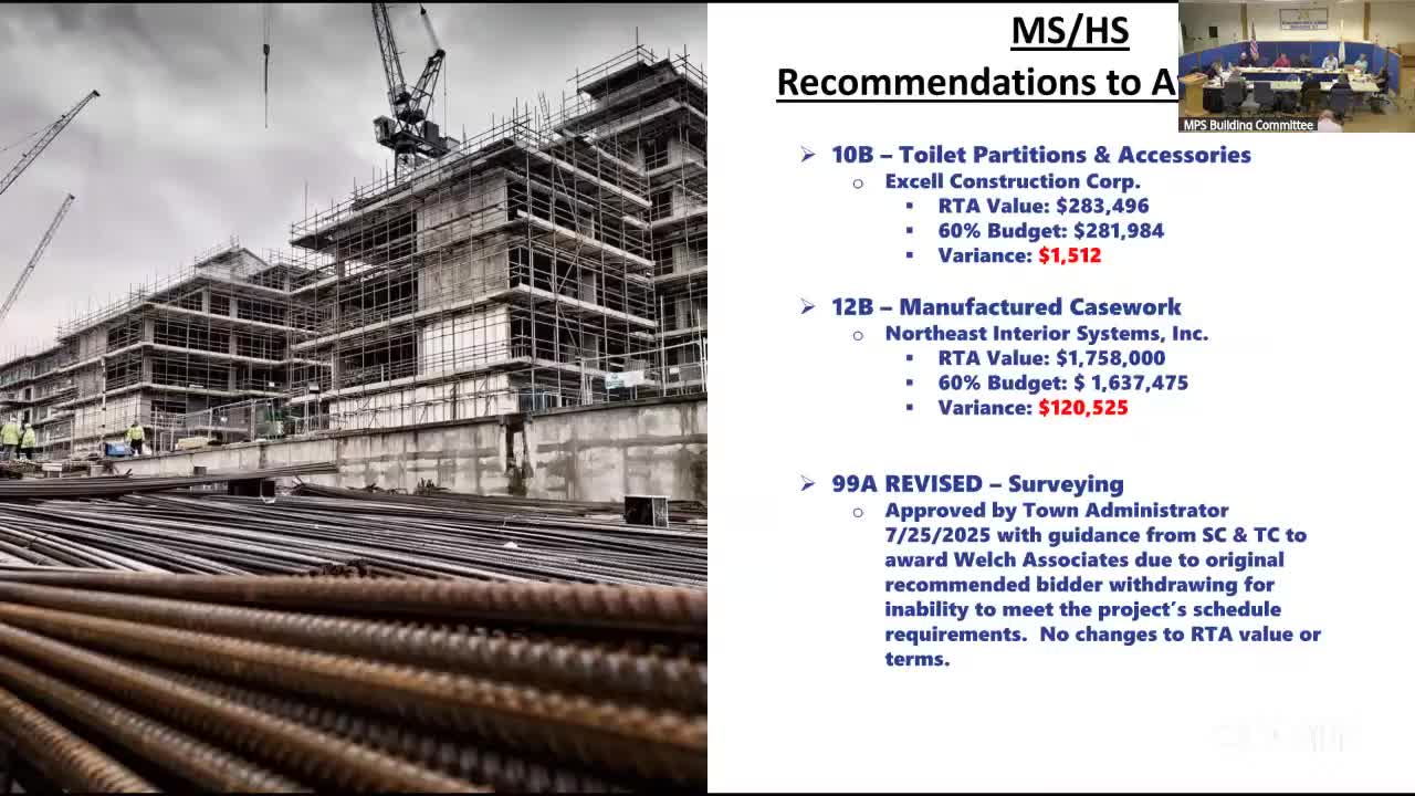 Middletown project team reports steady excavation and permitting progress; alternates and NEVI grant for EV chargers on timeline