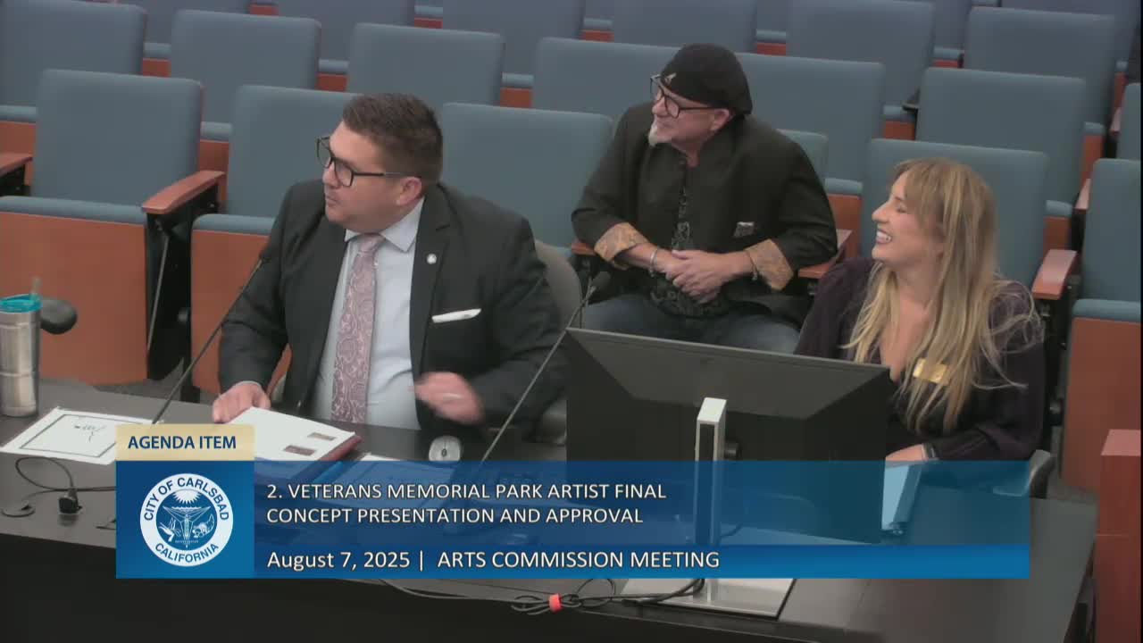 City Commission discusses Veterans Memorial Park design and public art integration