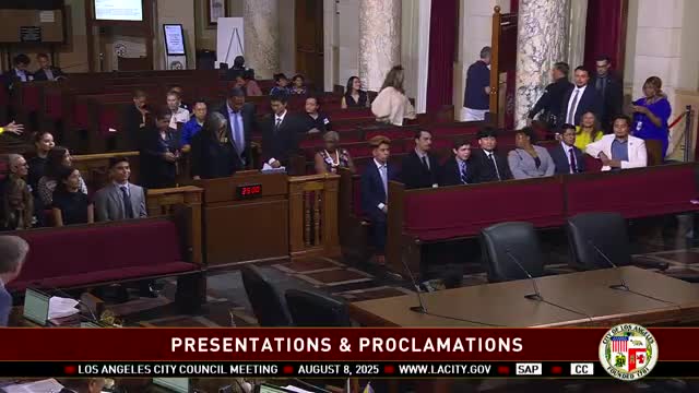 LA City Celebrates Olivia Mitchell Youth Council Members and Youth Development Initiatives