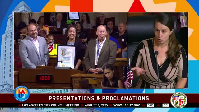 Los Angeles Council Celebrates Pacific Park Girls Basketball Team Championship Win