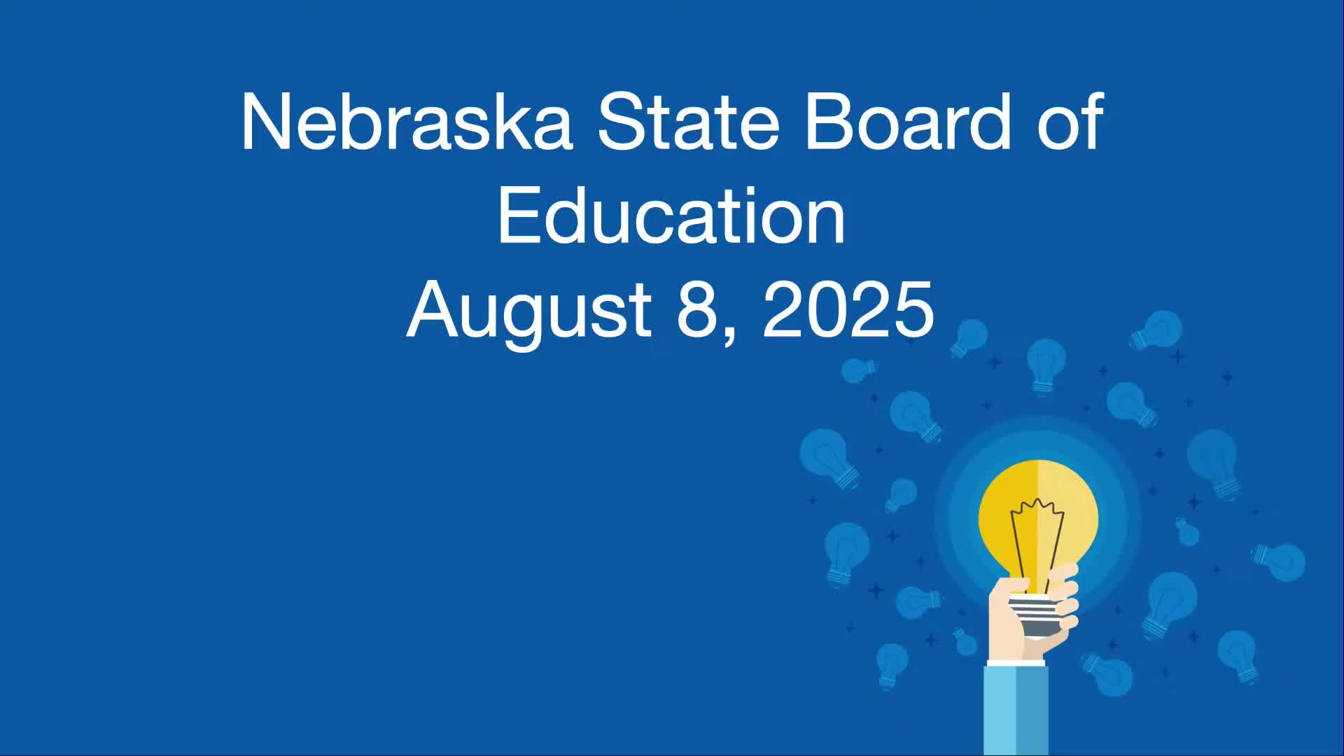 State Board of Education Holds August Meeting to Discuss Key Issues