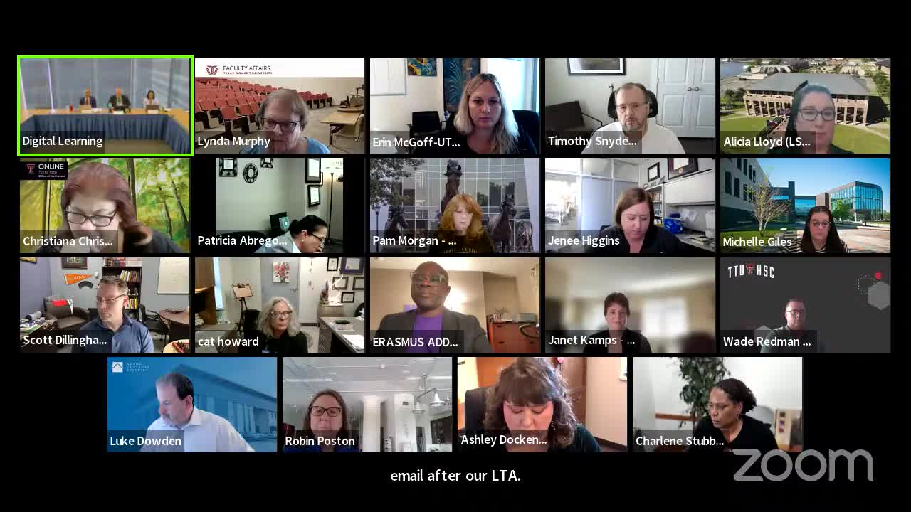 Brandon Griggs discusses AI in student services at Texas Coordinating Board meeting