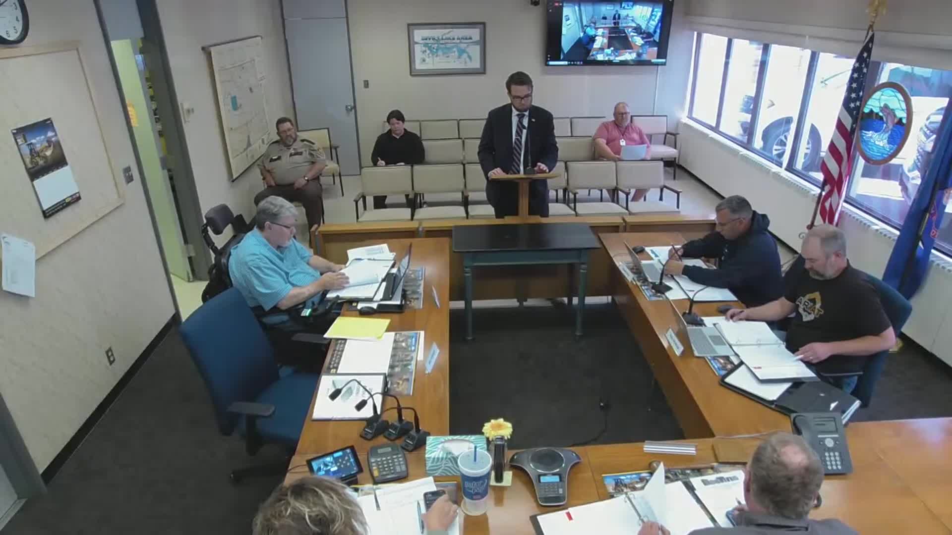 New Library Director Shauna Middleton Presents Budget to Devil's Lake Commission