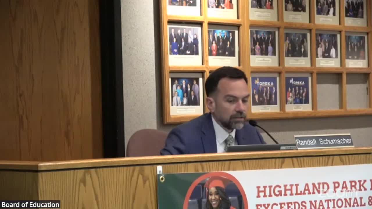 Topeka school board recesses into 30‑minute executive session to discuss confidential student matter