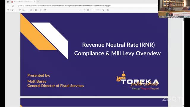 Board grants permission to notify county it may exceed revenue-neutral mill rate