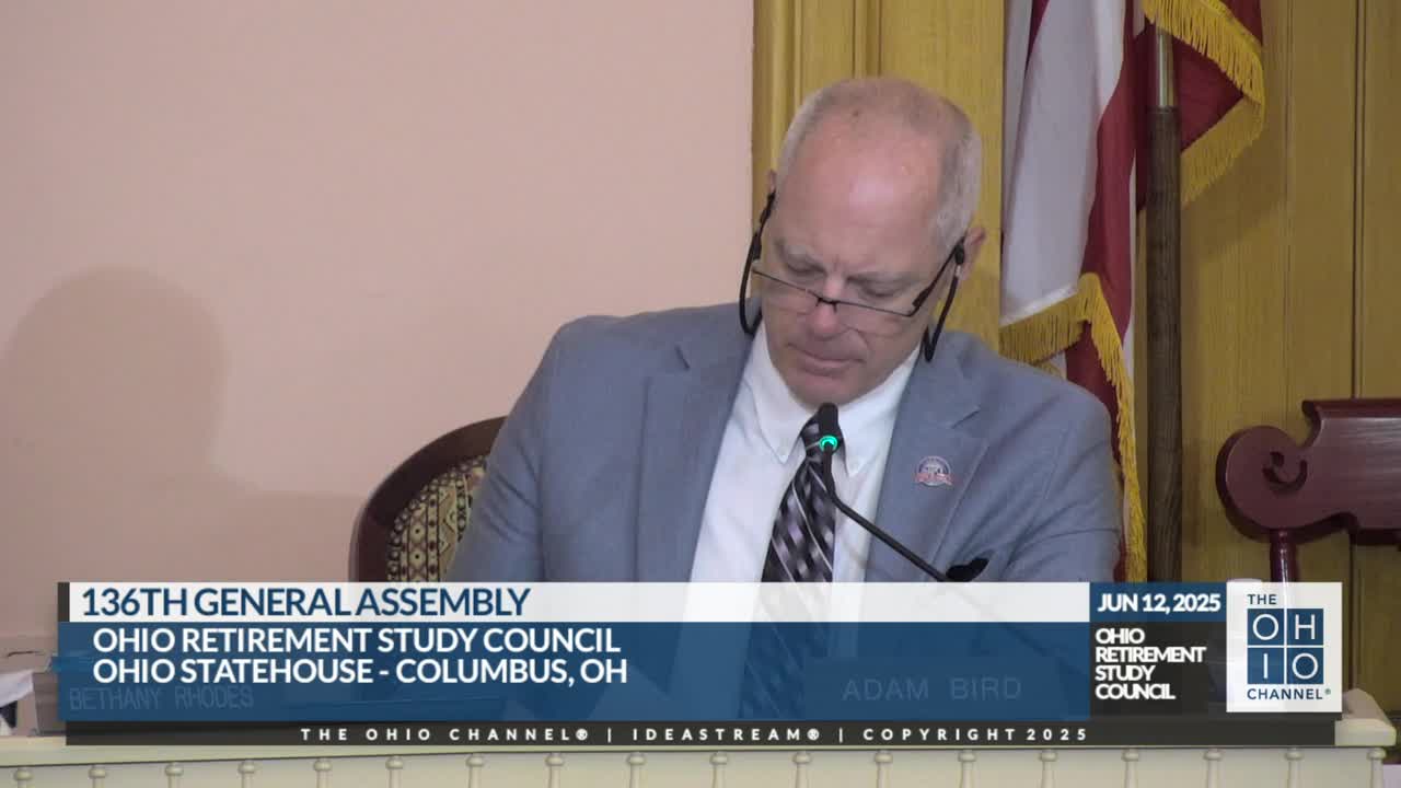 Council reviews House Bill 96 retirement provisions; staff recommends approval of some items, disapproval of School Social Security change