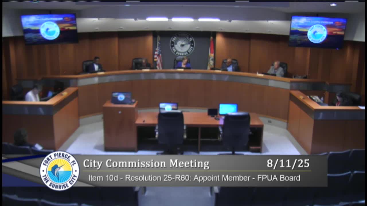 Fort Pierce Finance Director Presents Proposed FY 26 Budget to City Commissioners