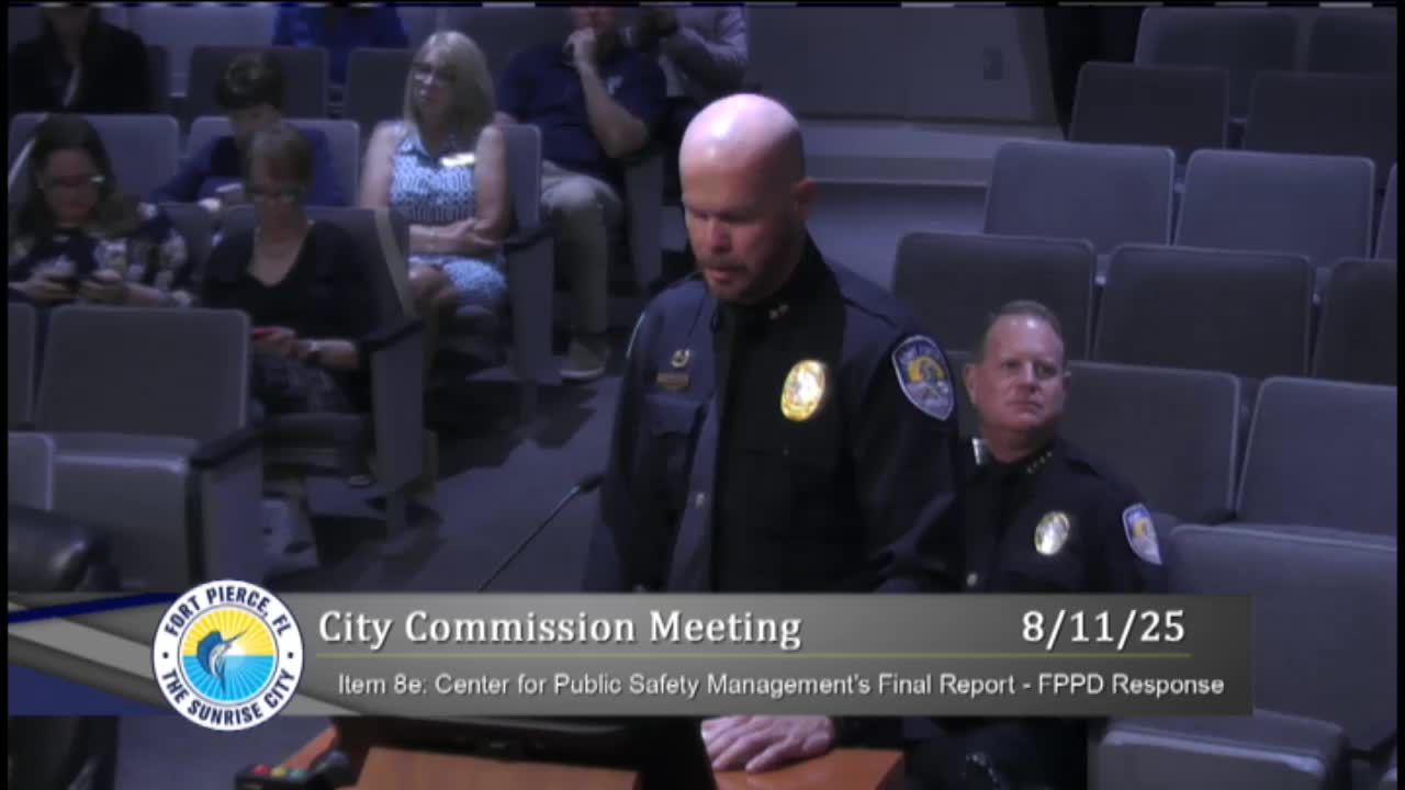 Fort Pierce Police Department Implements Recommendations for Improved Staffing and Operations