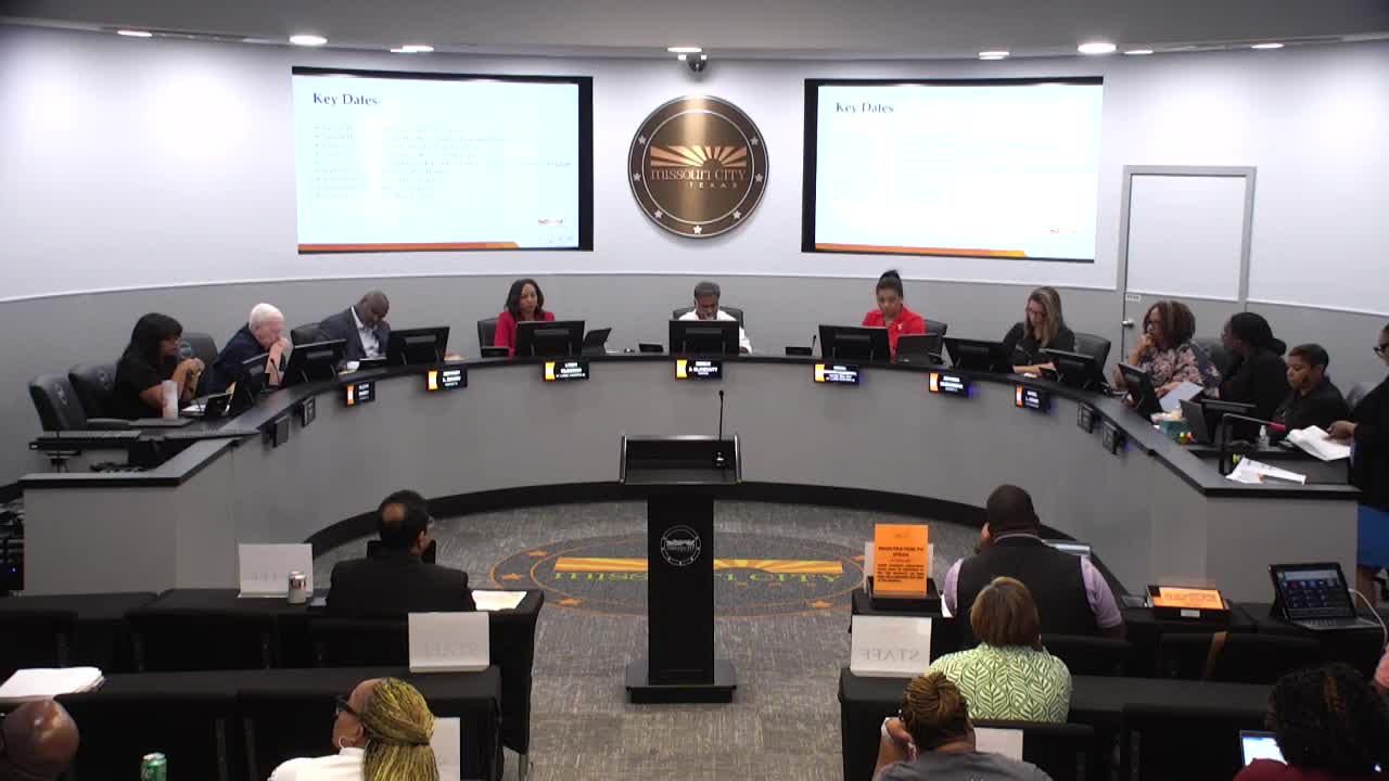 City Manager Presents 2026 Budget with Tax Rate Discussion and Community Workshop Plans