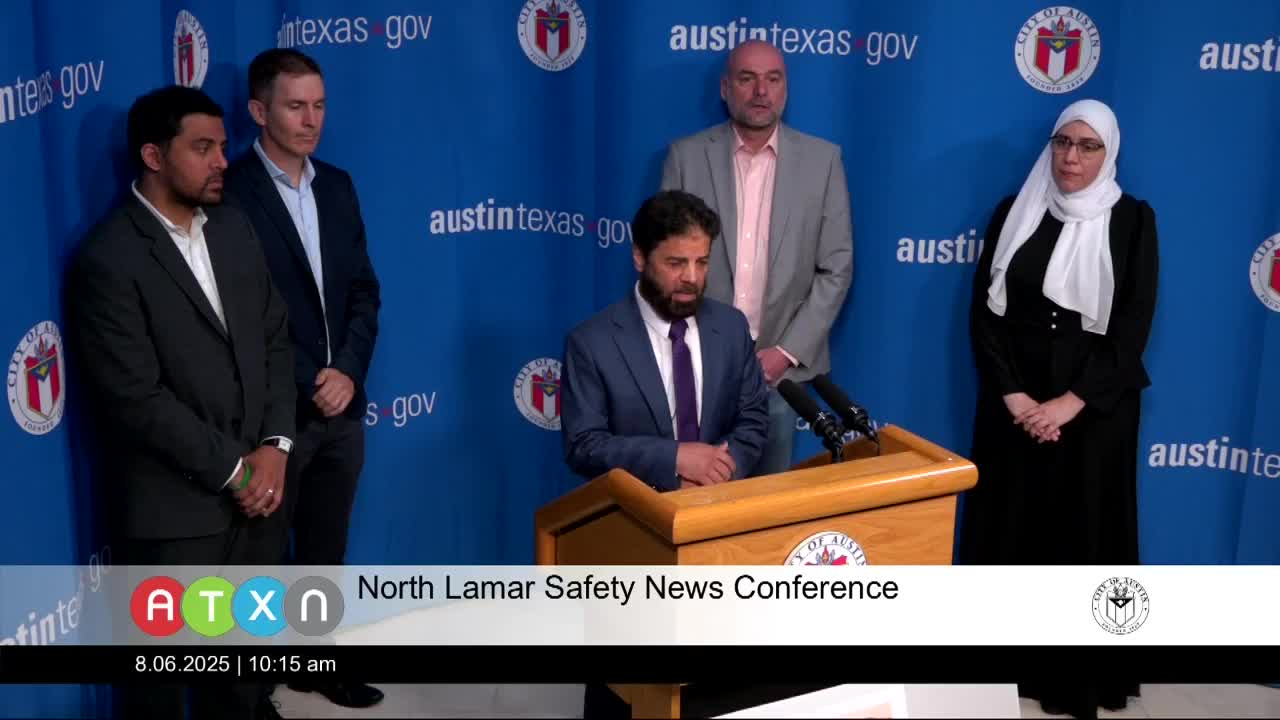 City Council Discusses North Lamar Corridor Improvements and Traffic Safety Initiatives
