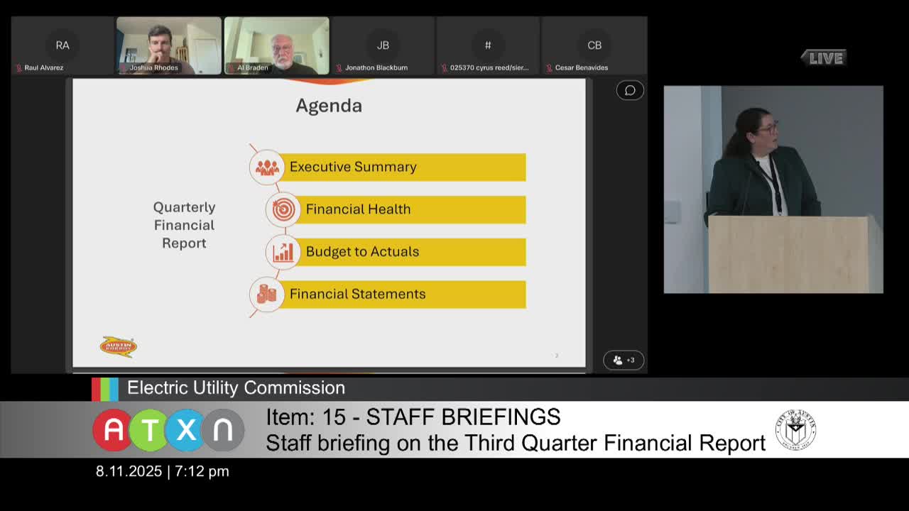 Utility Financial Update Reveals Target for Double A Bond Rating Amid Revenue Challenges